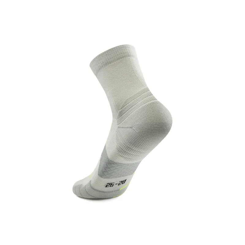 LiNing Running Collection Running Socks Unisex 1 Pack Stone Gray-1