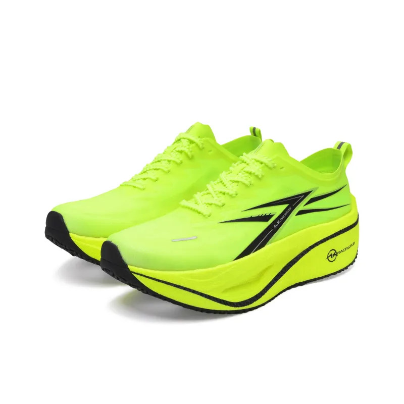 A.KNACKFUSS Cushioned Slip Resistant Abrasion Resistant Breathable Low Top Running Shoes Unisex Neon Green-1