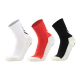 Crew Glue Soccer Socks 3 Pack (White/Red/Black)