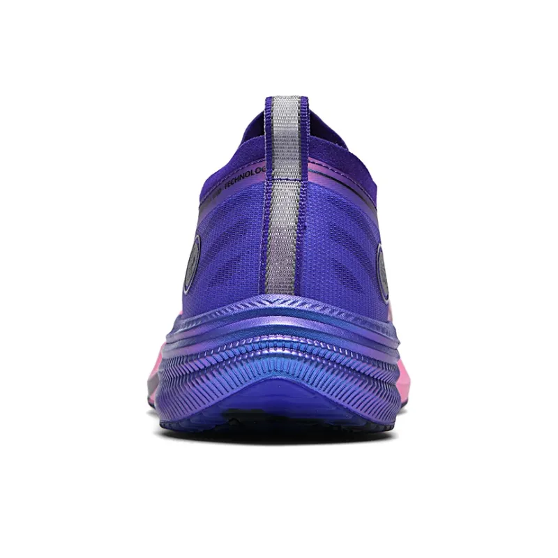 TENSOOZEN Quick Dry Lightweight Rebound Low-Top Full-Length Carbon Plate Sprint Running Shoes Unisex Pink Blue-3
