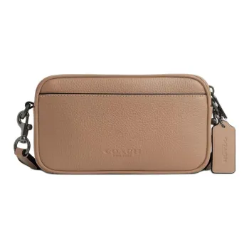 COACH Jayden Leather Shoulder Bag, Crossbody Bag Trumpets Men's Dark Brown