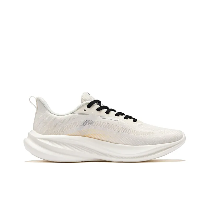 Erke Cushioning Breathable Lightweight Low-Top Training Running Shoes Men's White Orange-1