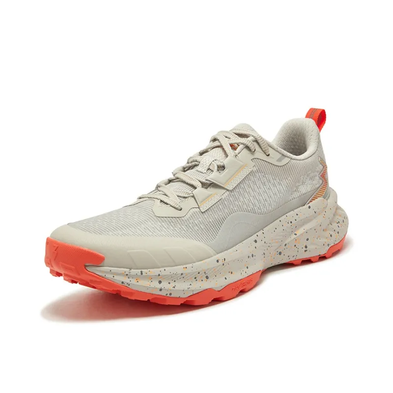 361° Anti Slip And Wear Resistant Breathable Low Top Running Shoes Men's Gray Orange-1