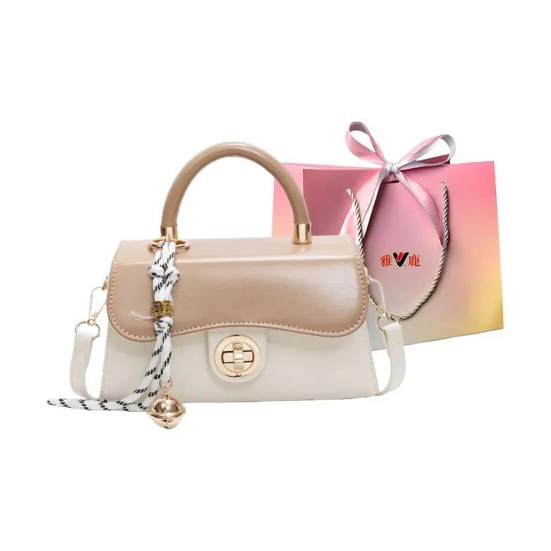 Yalu PU Shoulder Bag, Crossbody Bag, Handbag Women's Pink/Khaki/Green/Black-7