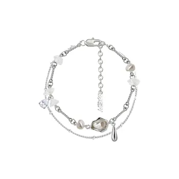 Masw Original Design Minimalist Style Cool Premium Pearl Jewelry Bracelet Unisex