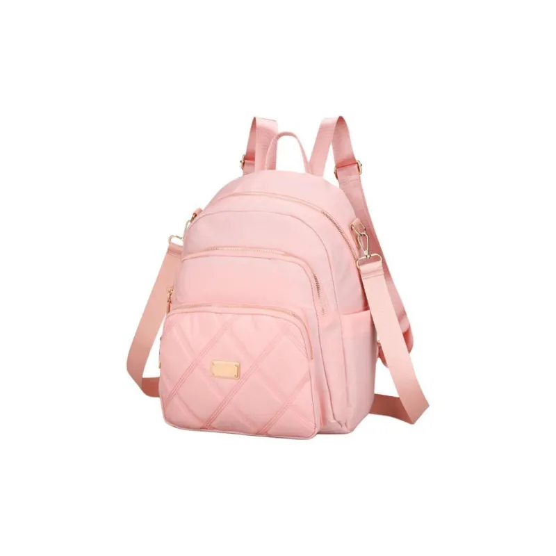 Yalu Oxford Backpack Regular Women's Silver/Black/Pink/Violet/Apricot-13