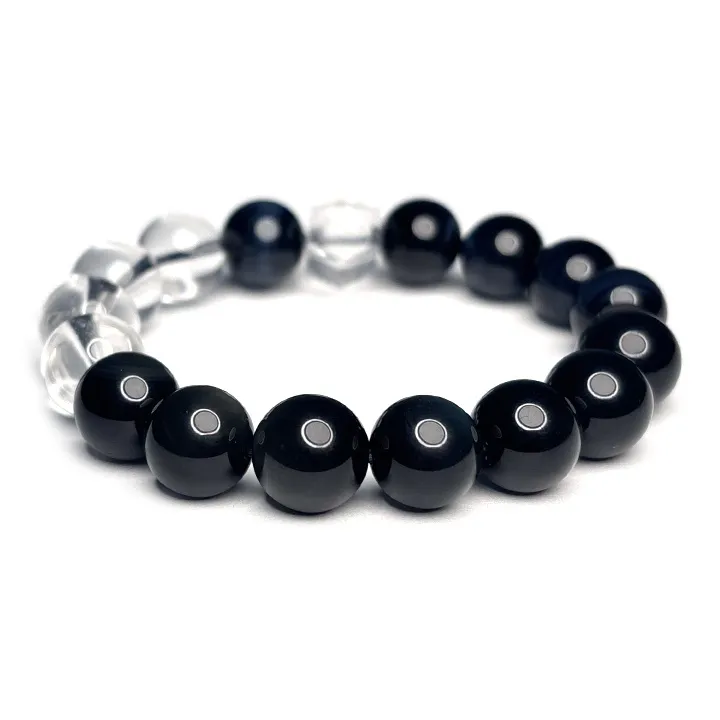 MOUNTAINS AND MANS Obsidian Bracelets Unisex-6