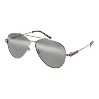 GUCCI Metal Aviator Sunglasses Men's Gray