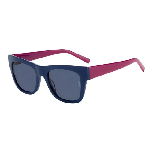 M Missoni Plastic Rectangular Sunglasses Women's Cherry Blue