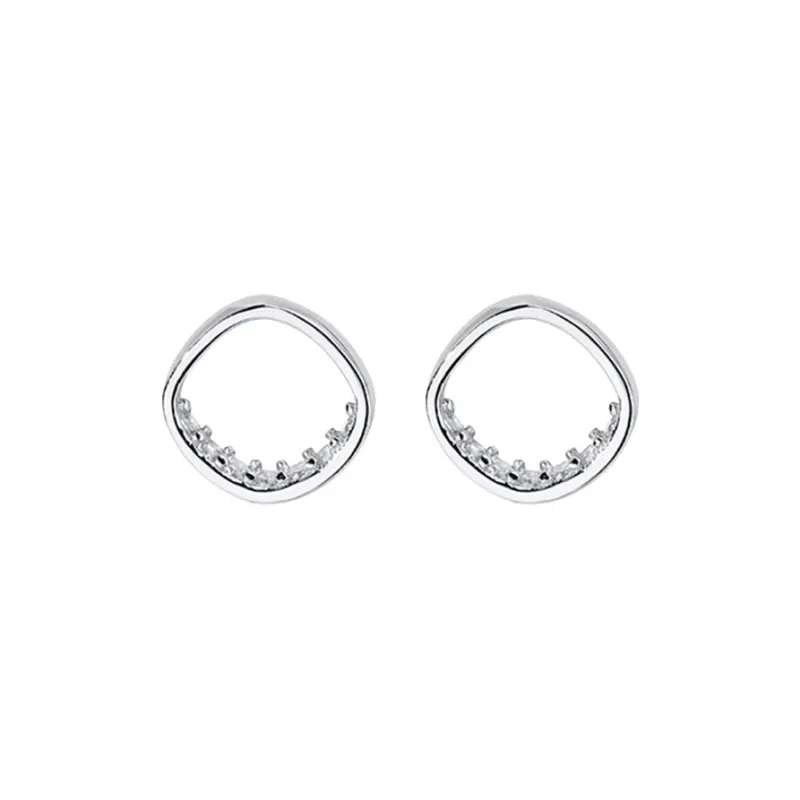 Zoo Jewel S925 Silver Stud Earrings Women's-0