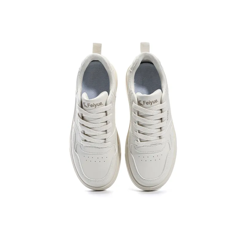 Dafu Leaps Forward Anti Slip And Wear Resistant Lightweight Low Top Skateboard Shoes Women's White-3
