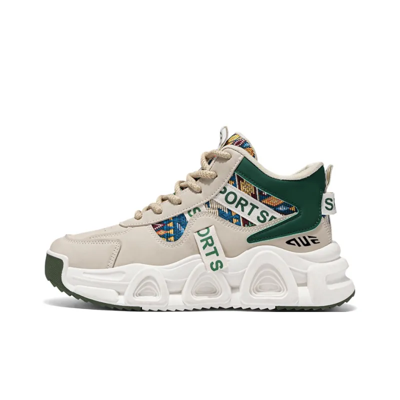 Prince McQueen Shock Absorbers With Slip Resistant And Abrasion Resistant Properties High Top Casual Shoes Men's-10
