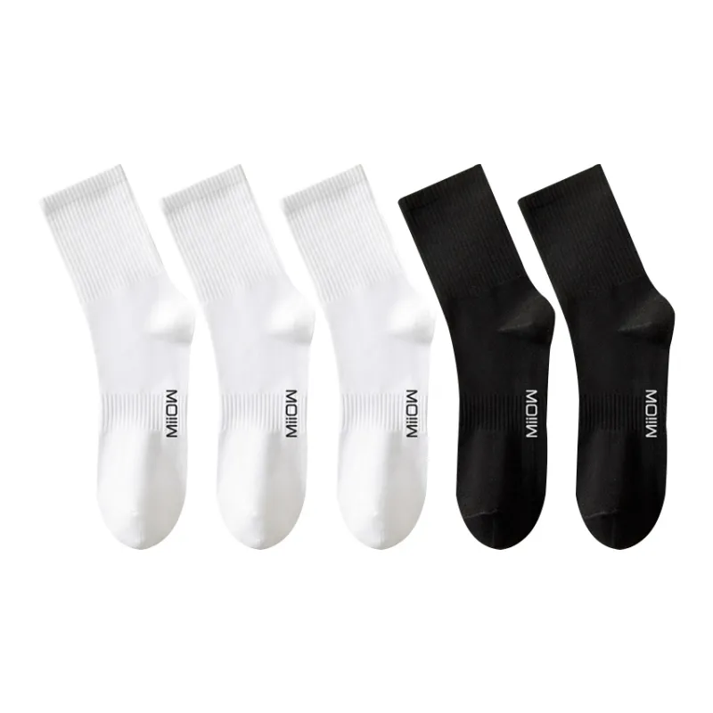 MIIOW Knee High Socks Men's 5 Pack-12