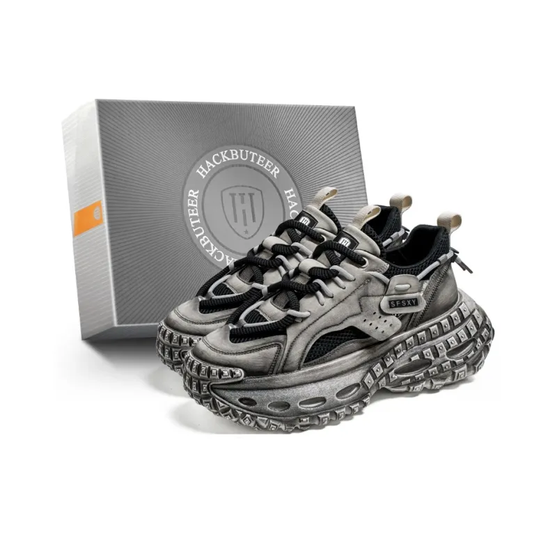 HACKBUTEER Low Top Chunky Sneakers Men's Box Included-0