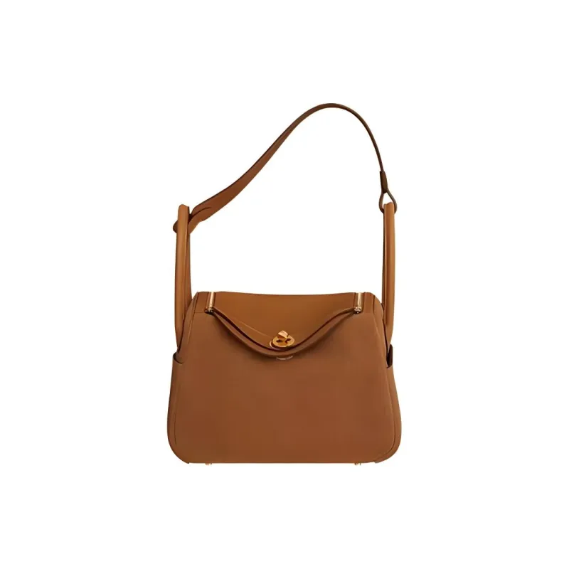 HERMES Lindy Suede With Swift Leather Handbag, Shoulder Bag Women's-1