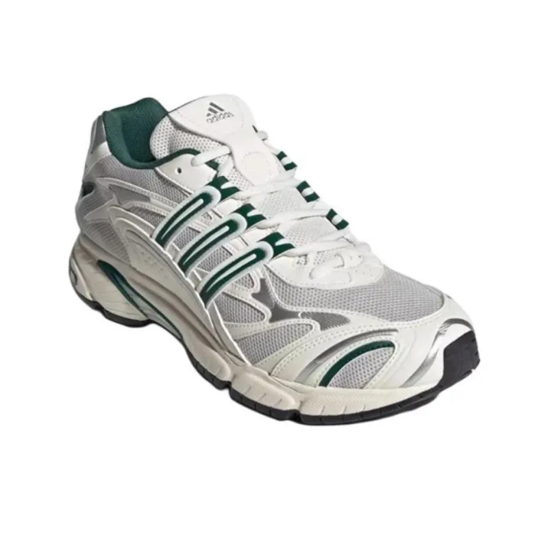 Adidas Originals Temper Run 2.0 Anti Slip Wear Resistant Low Top Chunky Sneakers Unisex White Gray Green-2
