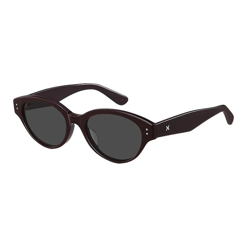 LOHO Plate Frame Cat Eye Sun Protection UV Protection Driving Sunglasses Individual Styling Women's Black-4