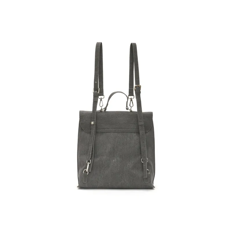 BONSAI STUDIO Microfiber Backpack Regular Unisex Black-2