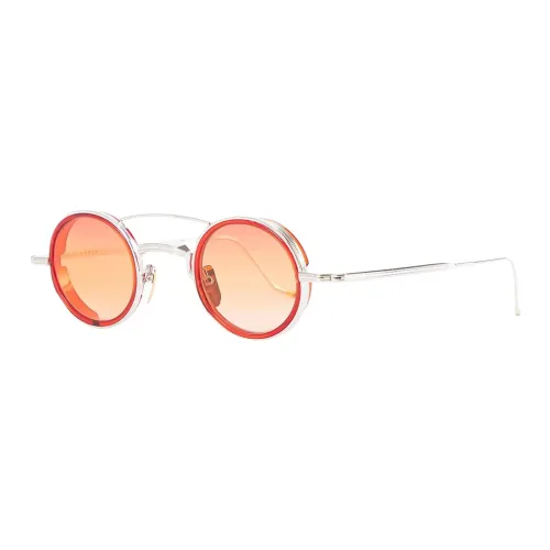 JACQUES MARIE MAGE Titanium Alloy Β Titanium Alloy Aviator Sunglasses Unisex Silver