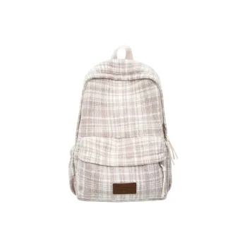 URBAN FOREST Woolen Backpack Regular Unisex Ecru/Black/Red/Coffee