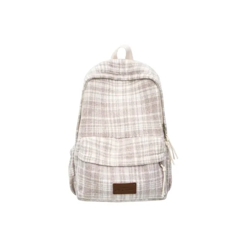 URBAN FOREST Woolen Backpack Regular Unisex Ecru/Black/Red/Coffee