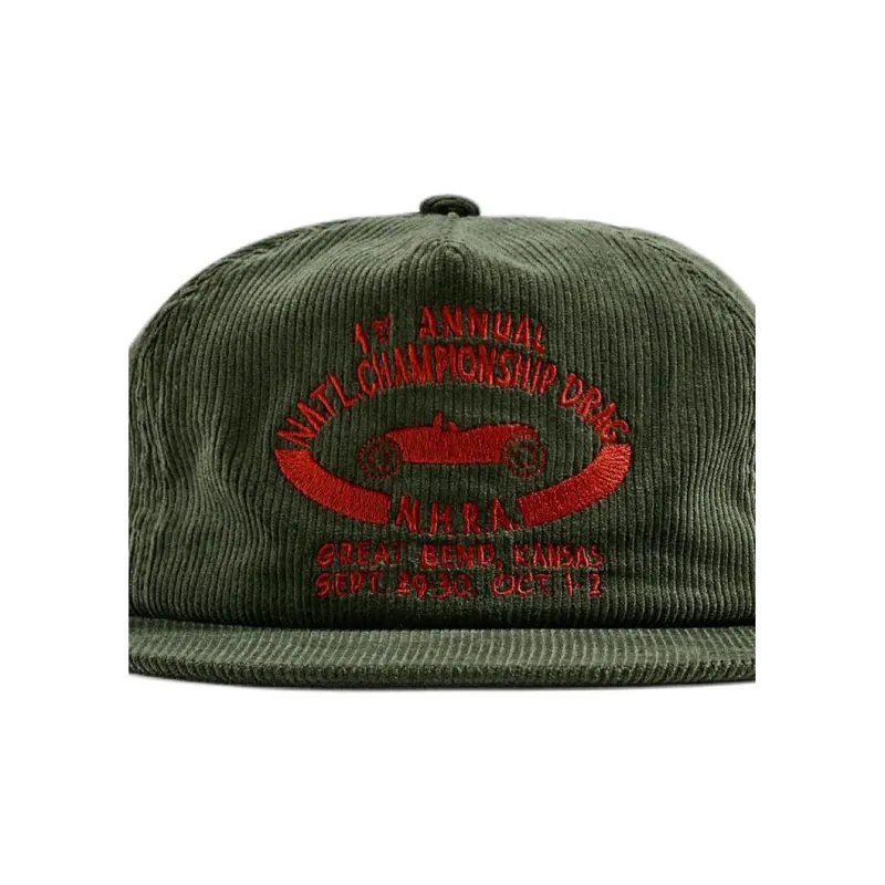 ZARA Corduroy Baseball Caps Men's Green-2