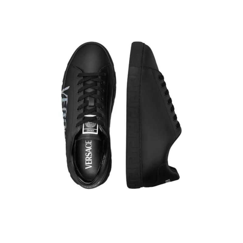 FANSIZHE Greca Low Top Skateboard Shoes Men's Black-3