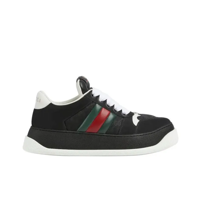 GUCCI Screener Low-Top Casual Shoes Men's Black-1