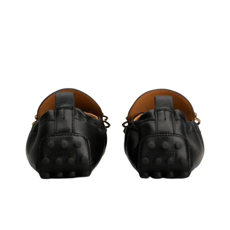 TOD'S Gommino Beanie Shoes Women's Black-2
