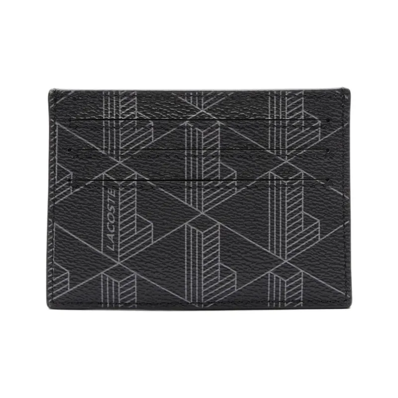 LACOSTE PVC Card Holder Men's Black-2