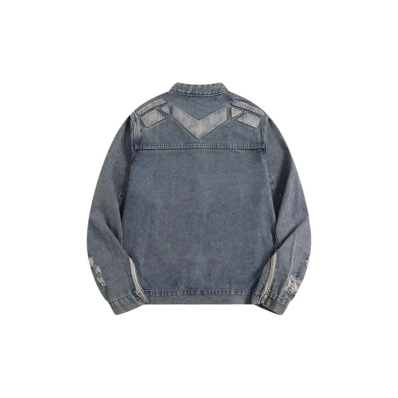 KIRHNE Denim Jacket Unisex Blue-1