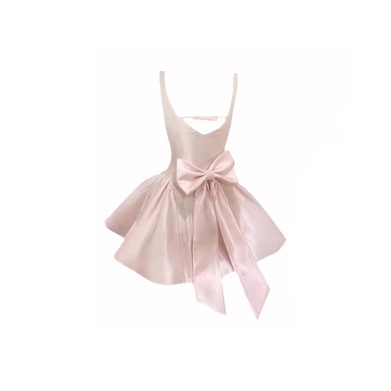 Fashion Slip Dress Women's Pink Shades Single Item-5