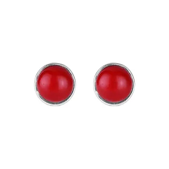 AAJF S925 Silver Stud Earrings Women's
