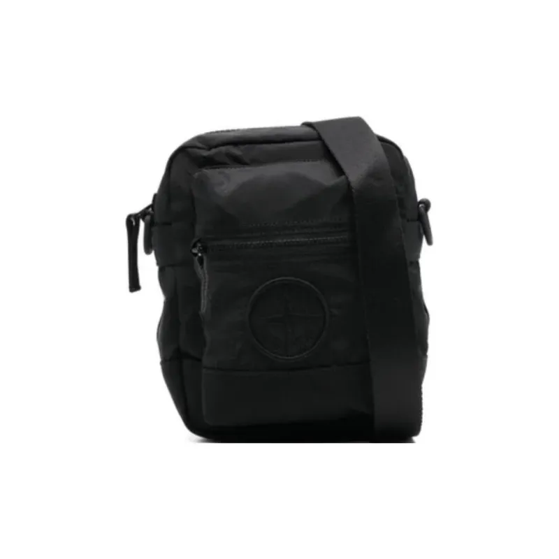 STONE ISLAND Nylon Crossbody Bag Men's Black-0
