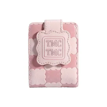 YUECHUMEI Lipstick Bag, Cute Pink, Portable Refillable Makeup Bag, Handheld With Mirror, Makeup Tool