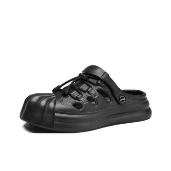 JEANSWEST Soft Sole Comfortable Casual Clogs, Slip Resistant And Abrasion Resistant Platform Shoes Men's