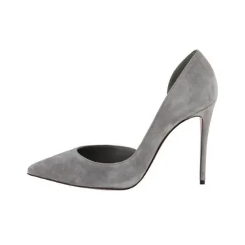 CL LUBOTING Iriza Slim Heel High Heels 10cm Women's Gray