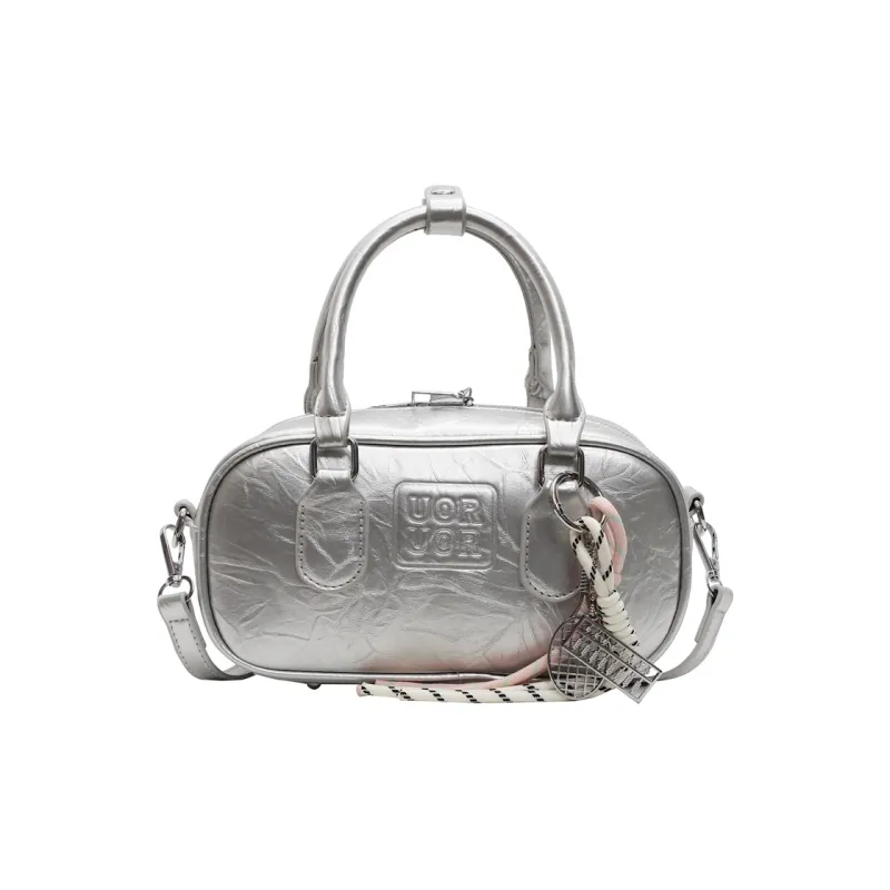 Yalu PU Handbag Regular Women's Black/Pink/White/Silver-19