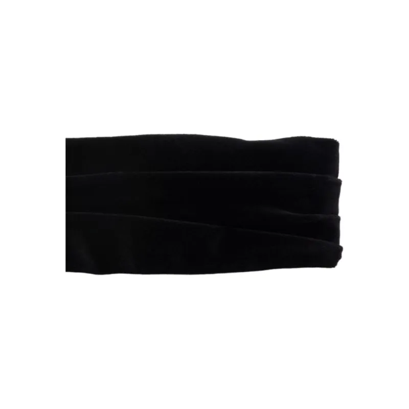 PRADA Cupro Hair Bands Women's Black-1
