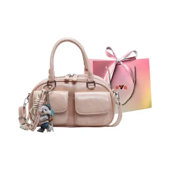 Yalu PU Handbag, Shoulder Bag, Crossbody Bag Regular Women's Pink/Coffee/Beige Gray/Ecru/Black