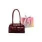 Burgundy without Charm-Shopping Bag