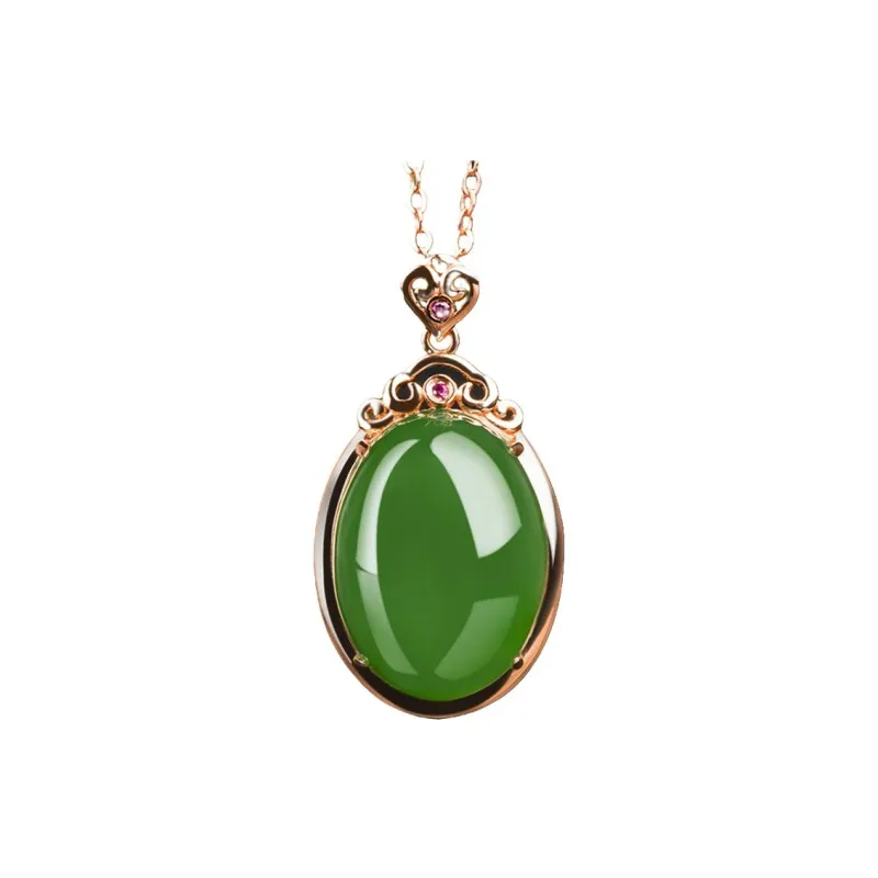 Royal Heaven's Choice Hetian Jade Pendants Jasper Women's-0
