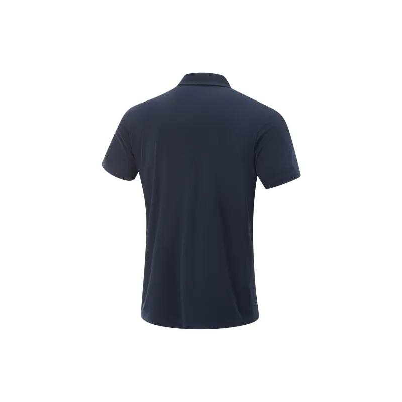 LiNing Fitness Series Polo Shirt Men's Ink Blue-1