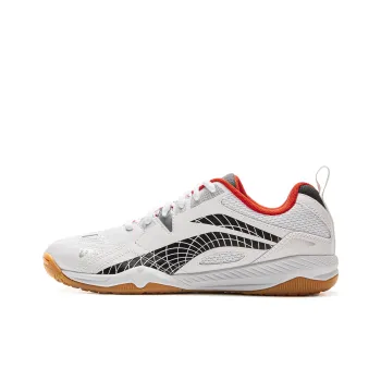 LiNing Anti Slip Wear Resistant Low Top Training Shoes Unisex White Black