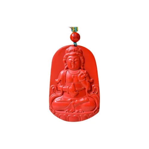 HUWEI Cinnabar Jade Necklaces Unisex