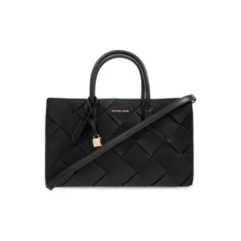 MICHAEL KORS Scarlett Leather One Shoulder Handbags Medium Size Women's Black