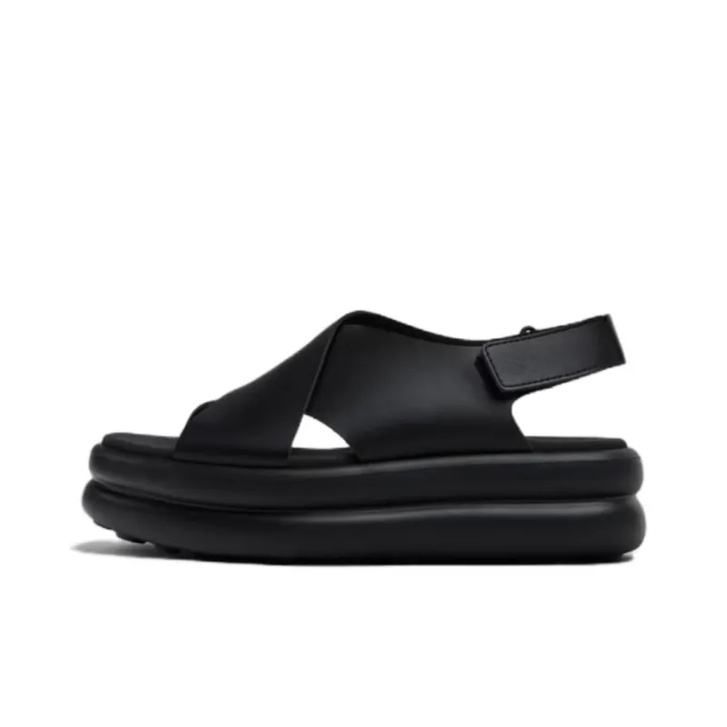CAMPER Pelotas Flota Up Strap Sandals 5.1cm Women's Black-0