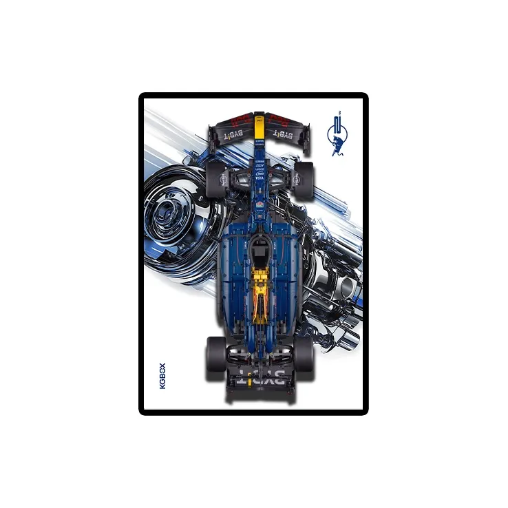 KGBOX Used For Building Block 42206 Red Bull Racing RB20 F1 Racing Model Accessories-3