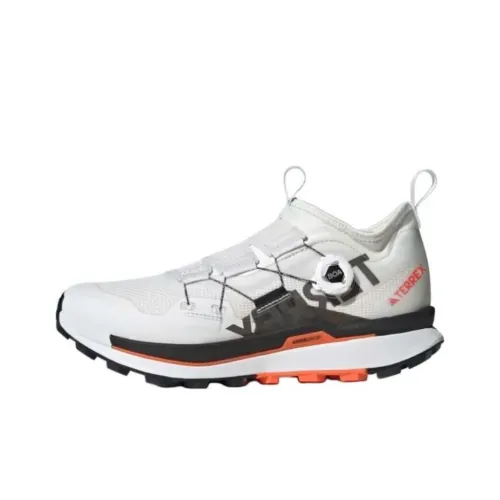 Adidas Terrex Agravic Pro Anti-Slip Wear-Resistant Low-Top Running Shoes Unisex Gray Black Orange