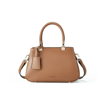 PIERRE CARDIN Cow Leather One Shoulder Handbag Regular Women's Brown/Ecru